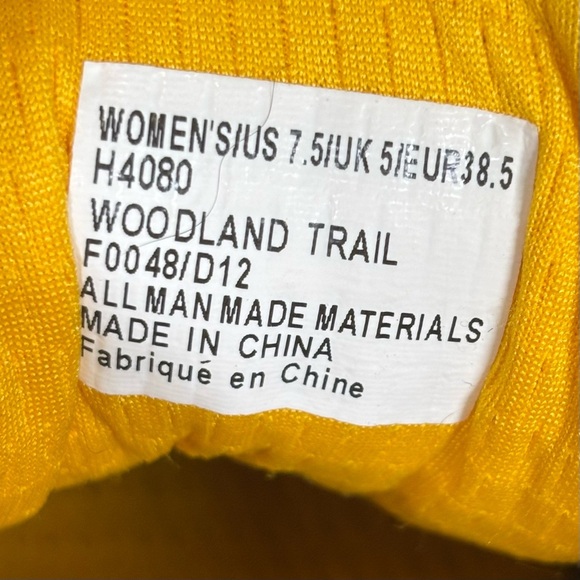 Mountrek Woodland Trail Hiking Shoes Sneakers-Tan/Gray/Yellow-Women Size 7.5 - Picture 11 of 12